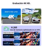 Cámara De Coche 4K 11.26'' Con Wireless Carplay Y Android Auto GPS Navegación Doble Lente Grabadora De Video De Dashboard WiFi 5G Y Cámara Trasera - details 5