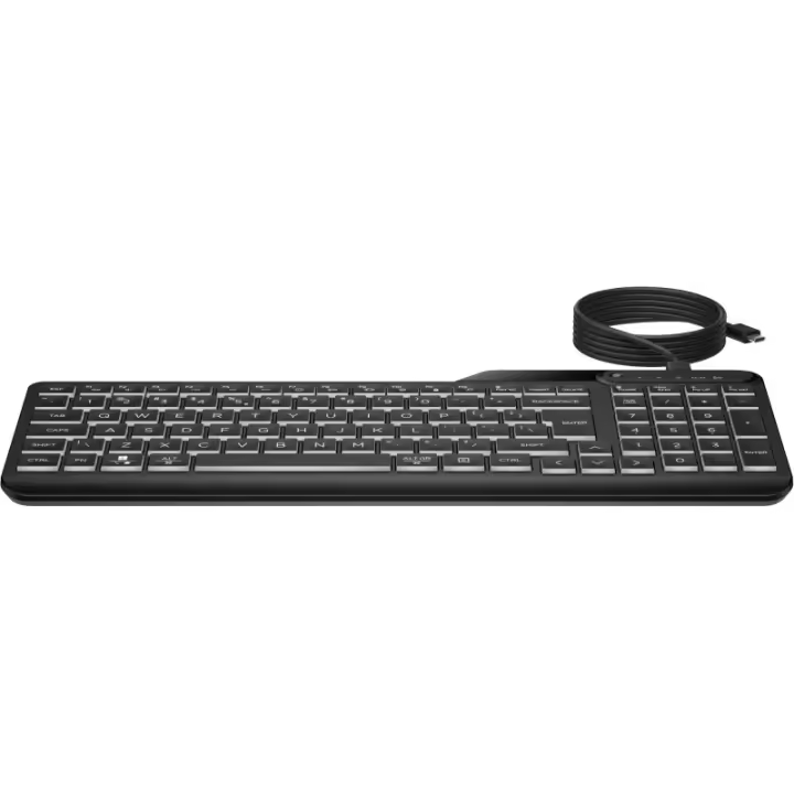 HP - Teclado con cable 400 retroiluminado 7N7C0AA - 1