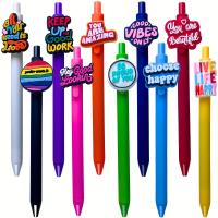 10 Pcs Bolígrafos De Punto De Escritura 0.5mm Duraderos Con Frases Motivacionales Para Oficina Y Escuela Uso Versátil Y Práctico - details 0