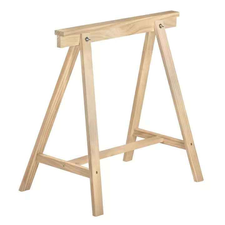 Caballete Deco de madera maciza de pino (72x70x41 cm) - 1