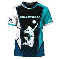 Camiseta De Voleibol Para Hombres Imprimida 3D Deporte Transpirable Ligera Secado Rápido Estilizada Cómoda Con Mangas Cortas - details 3
