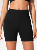 Summer High Waisted Yoga Shorts Fashionable and Sexy Running Fitness Pants Solid Color Yoga Leggings Customizable labels - details 13