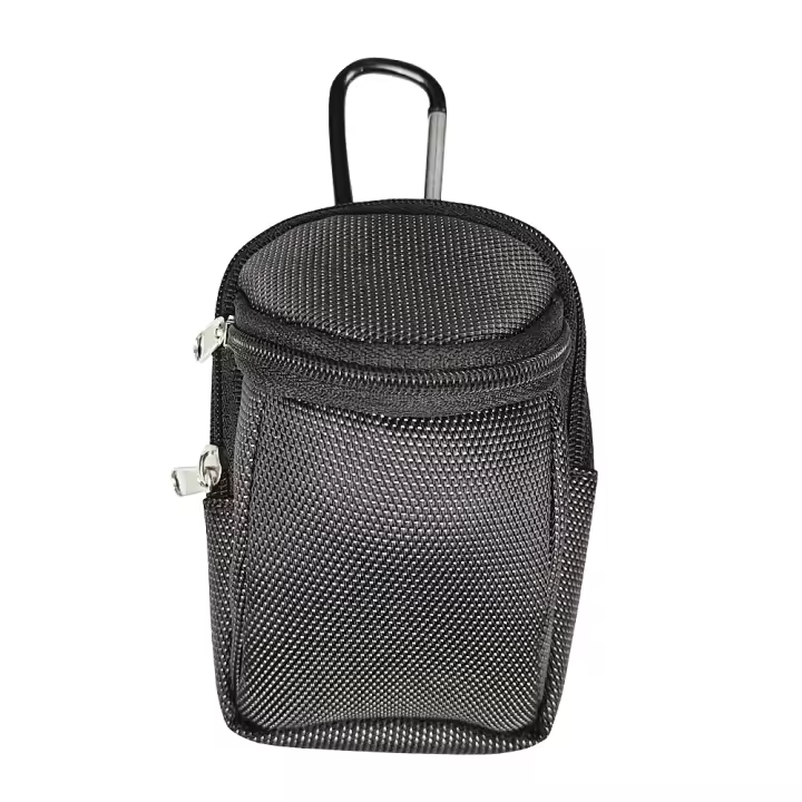 Bolsa De Golf Miniatura Con Gancho De Nylon Para Balones De Park Accesorios Deportivos Portátiles Para Exteriores Color Negro - 1