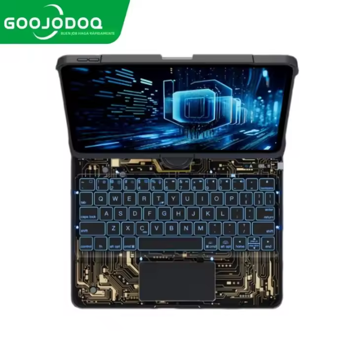 Teclado Mágico Para iPad Air 6 13 Pulgadas Y pro 11 pro 12.9 Compatibles Con Generaciones 3 4 5 6 Cubierta De Protección - 1