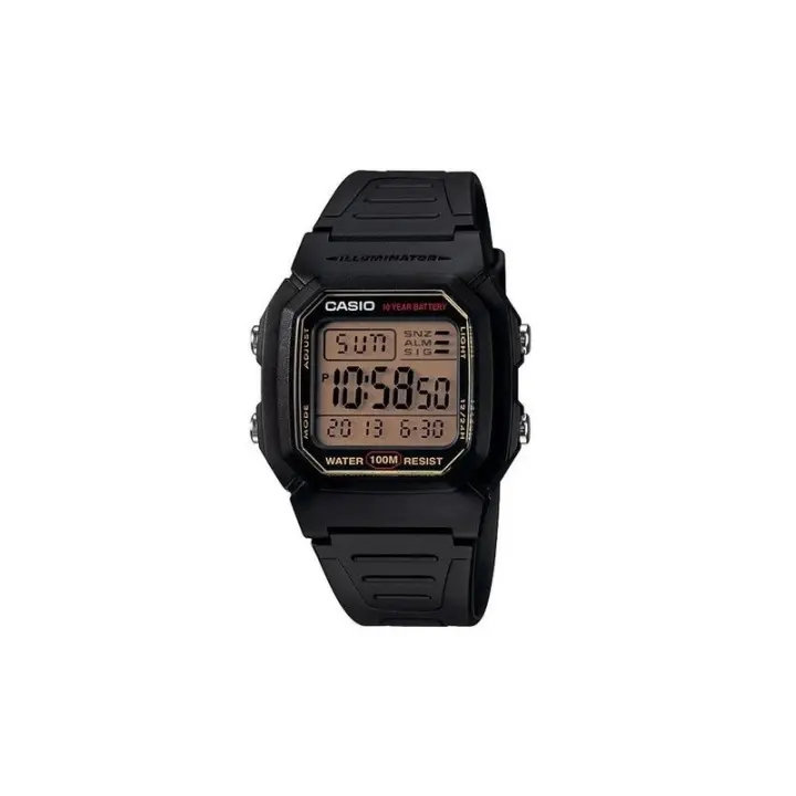 CASIO W-800HG-9AV Reloj de Pulsera Digital para Hombre correa caucho negra W800HG9AV - 1