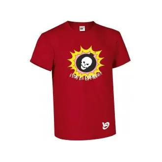 LOGOTIZATE - CAMISETA INFANTIL "SOY LA BOMBA" - Brilla en la oscuridad - Diseño infantil único - color rojo - 100% algodón - manga corta - unisex - 1