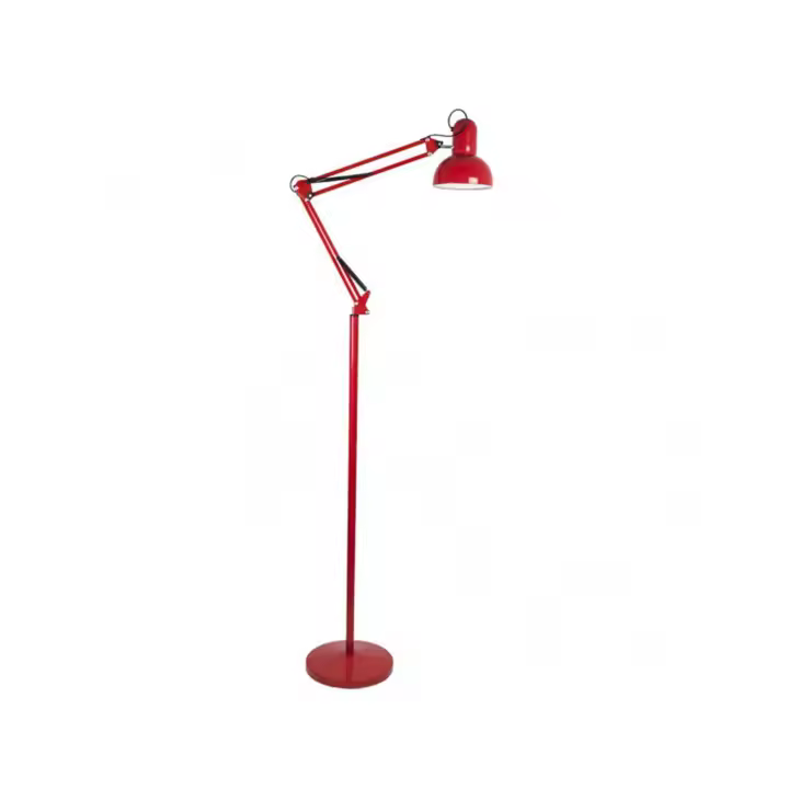 FABRILAMP Flexo de Pie Articulable Rutilo 1xe27 Rojo 180x28x28 Cm - Iluminación Ajustable - 1