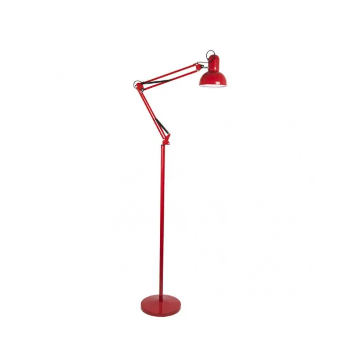 FABRILAMP Flexo de Pie Articulable Rutilo 1xe27 Rojo 180x28x28 Cm - Iluminación Ajustable - 1