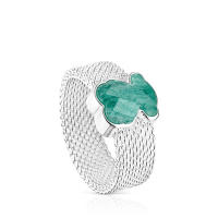 ZP Anillo de Oso de Plata esterlina S925, Moda de lujo Ligera para Damas, anillo de Dedo de estilo Moderno y versátil, Diseño simple - details 2