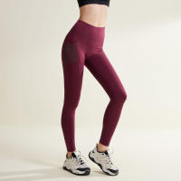 Pantalones deportivos y de fitness, pantalones color melalgodón, Mallas elásticaspara Correr, Elevación de cadera, High Belt, control del medio ambiente, pantalones de yoga - details 3