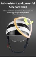 Casco De Motocicleta Retro Mitad Abierta Para Hombres Material ABS De Alta Calidad DOT Protección Respirable Peso 820g - details 2