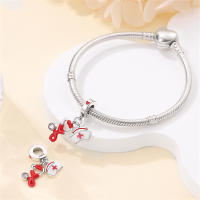 Encantos De Bolas De Plata 925 Para Joyería DIY Serie De Ocupaciones Doctor Artista Musician Enfermera Compatible Con Qikaola Pulseras - details 5