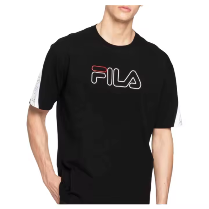 Camiseta de Manga Corta Fila Loe para hombre en color negro - 1