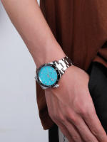Reloj De Pulsera Para Hombre En Acero Inoxidable Calendario Estilo Business Moda Deportiva Regalo Para Fiestas Movimiento Cuarzo - details 3