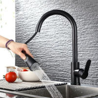 Grifo De Cocina De Niquel Pulido Con Extensión Para Fregadero Montado En La Plataforma Grifo De Agua Caliente Y Fría De Acero Inoxidable Con Cabezal De Rociador Y Control Por Manija Vertical - details 10