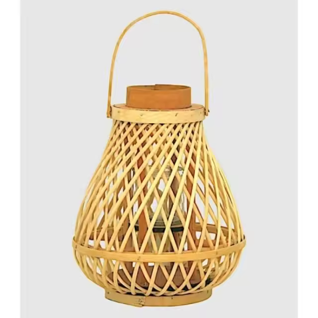 Farol de rattan natural     -EkilikuaHome - 1