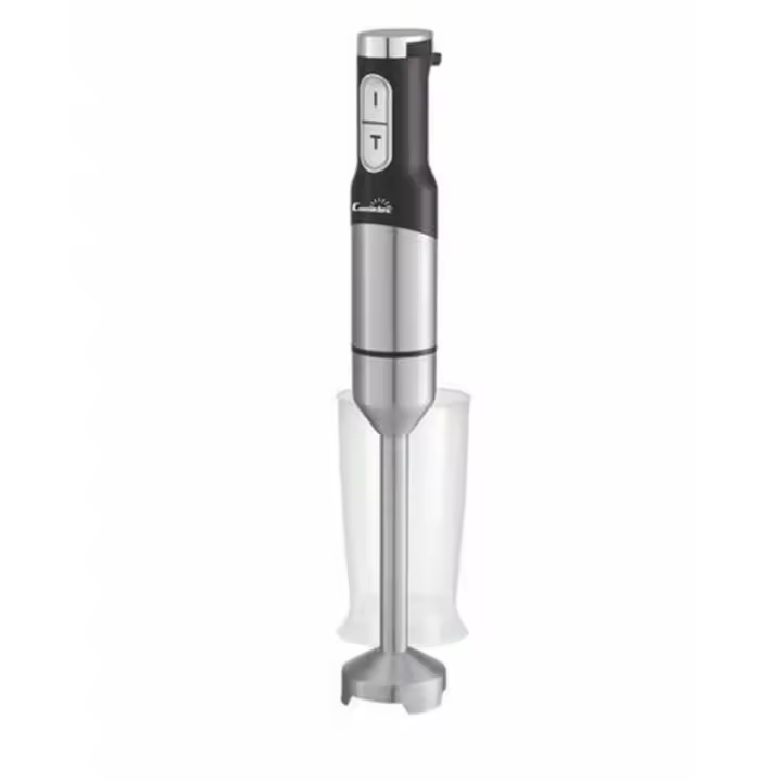 BATIDORA DE MANO MARCA COMELEC  - MODELO BV1500 - POTENCIA  1500W - MATERIAL INOX TITANIO -  INCLUYE VASO - MEZCLADOR DE COMIDA - 1