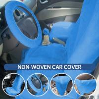 Cubiertas De Asiento De Coche Desechables 2 Pcs Universal Non-Techo Fibra De Poliéster Impermeables Y Antipolvo Protección Para Vehículo - details 0
