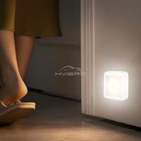 Lámpara Nocturna LED Con Sensor De Movimiento Recargable Para Dormitorio Pasillo Baño Luz De Camilla Iluminación Doméstica USB Operada Por Batería - details 1