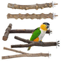 Accesorios Para Jaula De Pájaros Parrot Perch: Ramas De Madera Para Pájaros Juguetes Para Pájaros Escaleras Para Pájaros - details 0