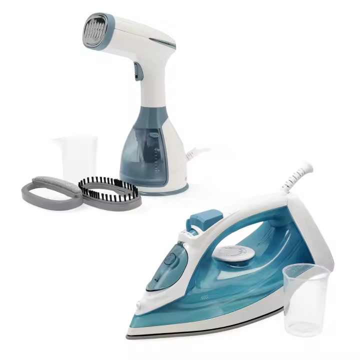 DCOOK GALLERY Plancha Vertical Y Plancha Vapor 1500W - 2600W Azul Liso - 1