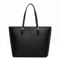 Bolsos de Mujer, Universidad Mujer,Grande para Portatil 15,6 Pulgadas, Tote Shopper,de Hombre, Cuero Impermeable Negro - details 0