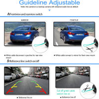 Cámara De Visión Lateral Para Coche GreenYi IP68 Impermeable Con Visión Nocturna CCD Lente De Ojos De Pescador 170° Para Reversa Y Atrás Universal - details 2