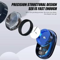Afeitadora Eléctrica Portátil Para Viajes Mini Para Hombres Cabello Y Barba Recargable Sin Cable Tamaño De Bolsillo Para Carro Y Hogar - details 3