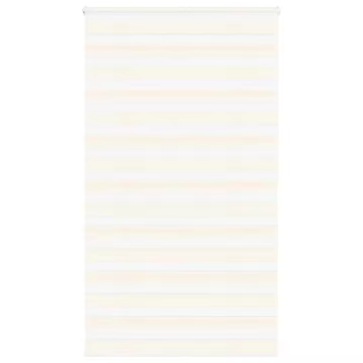 vidaXL Estor cebra beige mármol tejido ancho 120,9 cm poliéster - 1