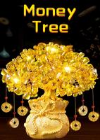 Árbol De La Fortuna Chino Feng Shui Decoración De Bonsái Estilo Para La Suerte Y La Riqueza Figura De Resina Para El Hogar - details 1