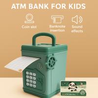 Caja Fuerte Infantil Tipo Cajero ATM – Con Huella, Sonido y Tarjeta – Diseño Panda-Caja fuerte para niños - details 0