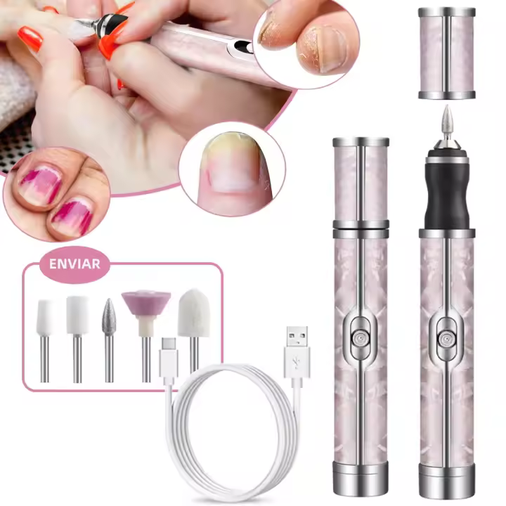 Taladro De Uñas Recargable 20000 RPM Maquina De Limpieza Portátil Para Profesionales Y Salones Set De Arte De Uñas Con Taladro Eléctrico - 1