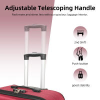 S7 STAR Nuevo equipaje de viaje de negocios de gran capacidad y resistente a los arañazos,Equipaje de mano plegable 360° con ruedas giratorias y asas dobles, bolsa de viaje con asa y ruedas, maleta plegable de gran capacidad - details 2