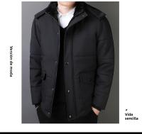 Abrigo De Panales De Algodón Invierno Para Hombre Largo Grueso Cálido Impermeable Con Capucha Militar Tamaño Grande Chaqueta De Viento - details 3