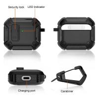 Estuche De Lujo Para Airpods 4 pro 2 3 Con Llavero Protector Anti Caídas Y Shockproof Accesorio De Silicona Para Apple AirPods pro 2 3 1 - details 6