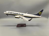 Modelo De Avión B737-800 RYANAIR a Escala 1:85 En Resina Con Base Y Picos De Aterrizaje Juguetes Miniatura Para Niños - details 2
