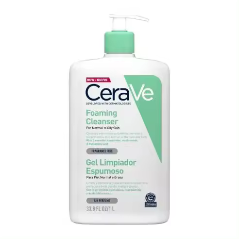 CERAVE GEL LIMPIADOR ESPUMOSO ENVASE 1000 ml - 1