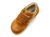 Bobux I-Walk Riley Caramel + Toffee - Zapatos infantiles de piel con doble tira autoadherente - details 1