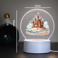 Lámpara Nocturna 3D Mermaid Para Decoración De Habitación Infantil Luz LED De Ambiente Con Iluminación Suave Para Dormitorio - details 1