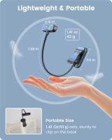 Luz De Lectura Horizontal ET-Head Luz De Libro LED Recargable Dimmer Luz Nocturna Para Cama Luz De Lectura Cuidado Para Los Ojos Con Soporte USB - details 6