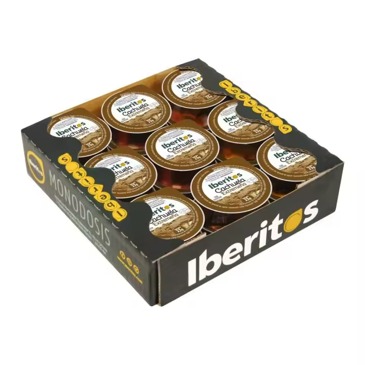 IBERITOS Cachuela extremeña en monodosis de 23grs - Pack 18 uds - 1