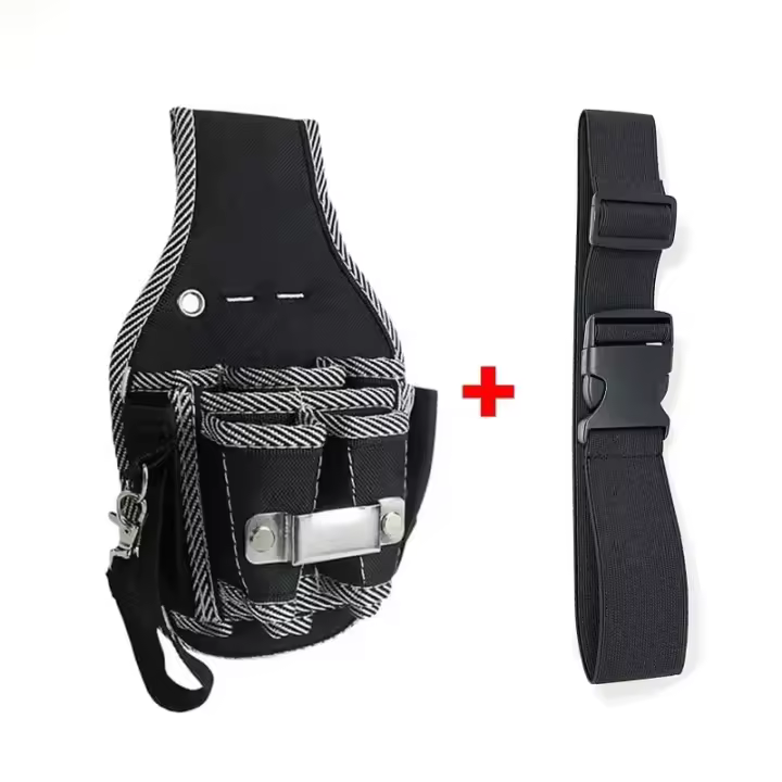 Bolsa De Herramientas Multifuncional De Cinturón Kit De Utilidad En Tela De Nylon Organizador De Bolsillo Para Eléctricos - 1
