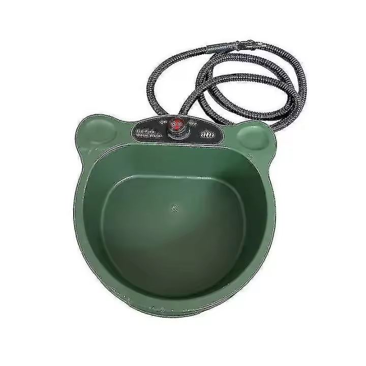 Tazón de fuente calentada del agua, Termal-tazón elegante para el invierno al aire libre, cuenco calentado del animal doméstico con el cordón anti del Chew, 85 G - 1