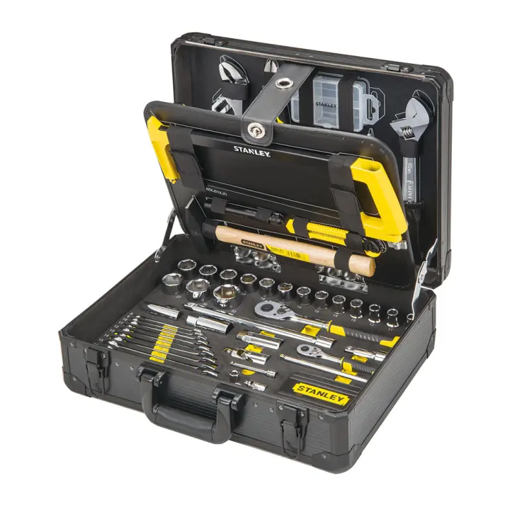 Kit de mantenimiento con maletín de aluminio 142 piezas stmt98109-1 stanley - 1