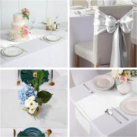 Corredor De Mesa De Seda 30cmx275cm Para Boda Y Fiesta Decoración Del Hogar Cubierta De Mesa De Eventos Y Banquetes - details 8