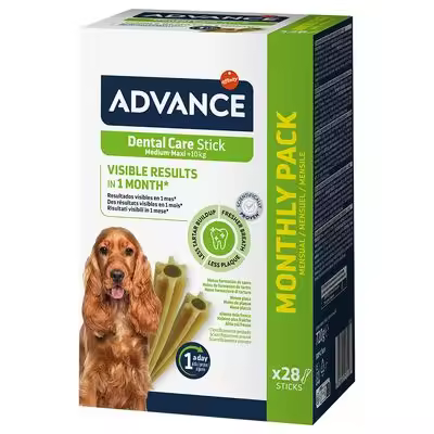 Advance Snacks Dental Care Stick para Perro - 720 gr - Pack 28 días - Mejora la Salud Dental del Perro - Marca Advance - 1