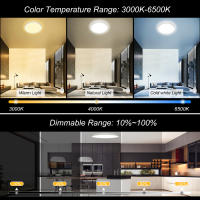 Lámpara De Techo LED 24W RGBW Para Sala De Estar Control Remoto Inteligente Dimmer Sin Pasos 3000-6500k Panel Retroiluminado Luz Interior Moderna - details 4