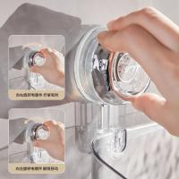 Cesta De Almacenamiento Para Baño Con Ventosa Montaje En Pared Organizador De Cosméticos Soporte Para Shampoo Y Champú Accesorios De Baño - details 1