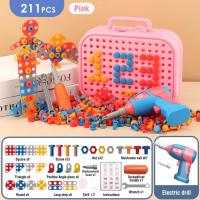 Juego De Juguetes Para Niños Herramientas Eléctricas Taladro De Dinosaurio Juego De Construcción 3D Educativo Para Niños Juguetes De Juego Pretendido Con Tornillos Y Pernos - details 6
