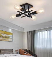 Modern Nordic 4-luz Techo, Base E27, Luz Colgante Para Sala De Estar, Dormitorio, Estudio (sin Bombilla) Material De Cuerpo Hierro - details 2